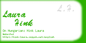 laura hink business card